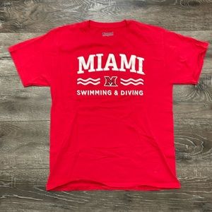 Red Shirt - Miami Ohio Swimming and Diving